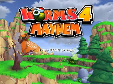 Worms 4 Mayhem (USA) screen shot title